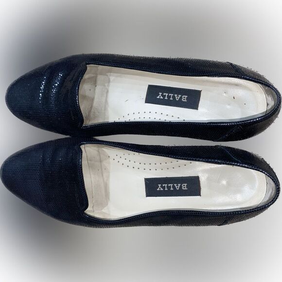 Vintage Bally Isabel Styleflex Black Shimmer Sequence Flats 6M - Picture 3 of 5